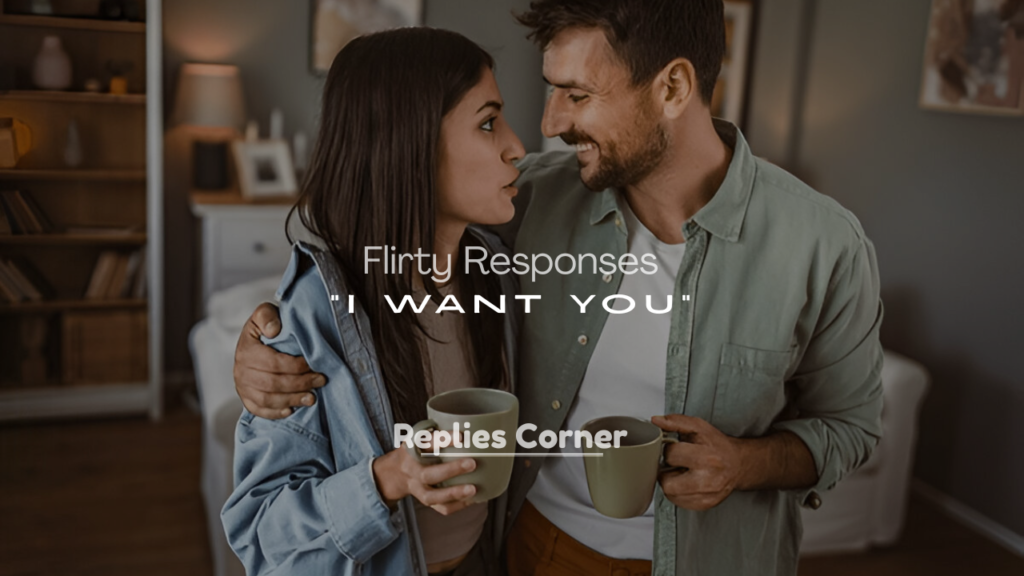 Flirty Responses to “I Want You”